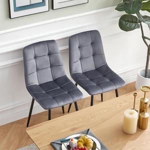Moderno ristorante di lusso <span class=keywords><strong>cucina</strong></span> sala da pranzo mobili struttura in metallo nordico in velluto imbottito <span class=keywords><strong>sedie</strong></span> da pranzo per tavolo - Product Image 2