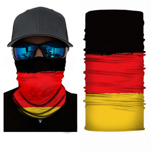 Bandanas multifonctionnels en polyester à motif de crâne, prix d'usine, pour le cyclisme, la pêche, design plat sans couture, protection UV, évacuation de l'humidité - Product Image 5