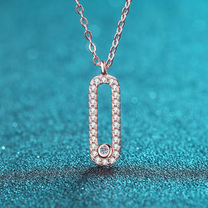 2025 Nueva joyería de plata esterlina 925 estilo Hip Hop laboratorio nutrido diamante Moissanite colgante collar para mujeres - Product Image 3