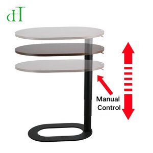 Mesa Auxiliar en Forma <span class=keywords><strong>de</strong></span> C <span class=keywords><strong>de</strong></span> Lujo para Oficina en Casa, con Ajuste Neumático <span class=keywords><strong>de</strong></span> Altura y Base <span class=keywords><strong>de</strong></span> Acero Ultrafina - Product Image 5