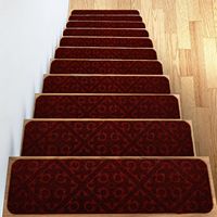 Tapis de protection décoratif pour escaliers de style européen, 5 pièces, pour l'intérieur, antidérapants
