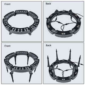 Éclairage de Noël RGB pour arbre de Noël, corps en aluminium, anneau électrique programmable DMX512, modulaire, circonférence 0,6-2,9 m - Product Image 2
