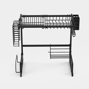 Estantes para secar <span class=keywords><strong>platos</strong></span> sobre el fregadero, <span class=keywords><strong>escurridor</strong></span> <span class=keywords><strong>de</strong></span> <span class=keywords><strong>acero</strong></span> <span class=keywords><strong>inoxidable</strong></span> <span class=keywords><strong>de</strong></span> un solo nivel, estantería grande para estante <span class=keywords><strong>de</strong></span> almacenamiento <span class=keywords><strong>de</strong></span> cocina - Product Image 1