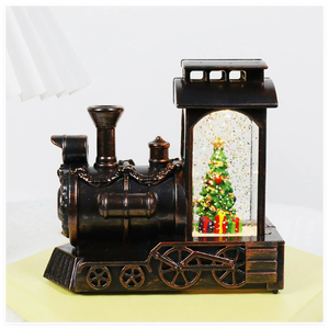 Decorazioni Natalizie <span class=keywords><strong>in</strong></span> Cristallo, Sfere di Cristallo, Luci a Fiocco di Neve, Ornamenti da Tavolo Dipinti a Mano, Regali Artistici Creativi - Product Image 1