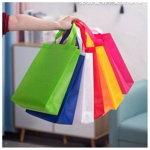 Bolsas de tela no tejida reutilizables grandes al por mayor para regalos de fiesta, con logotipo personalizado por sublimación, bolsas de compras no tejidas - Product Image 3