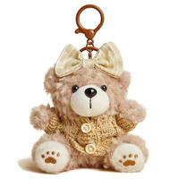 Haut de gamme écologique doux Durable Mini ours Teddy peluche porte-clés mignon Biscuit sac pendentif sac à dos accessoire