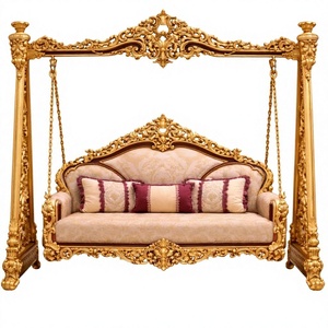 Columpio de Madera de Teca Estilo Turco Tradicional, Jhula en Oferta, Acabado Blanco Dorado, Sofá Columpio, Compre Jhula de Madera de Teca Personalizada para Interiores - Product Image 2