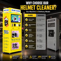Distributeur automatique de nettoyage de casques, machine de lavage de casques de moto