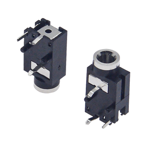 PJ-319 Conector de Audio de 3.5mm, Montaje Vertical de 3 Pines con Carcasa de Latón, Contactos Soldables, Compatible con Mono/Estéreo - Product Image 4