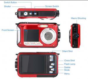 업그레이드 4K 수중 카메라 디지털 52MP 셀카 카메라 휴가 여행 비디오 레코더 - Product Image 2