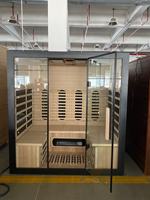 Ruang Sauna Bentuk U untuk 4 Orang dengan Pemanas Spektrum Penuh dan Terapi Cahaya Merah Inframerah Jauh