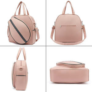 Sac à bandoulière de tennis en nylon imperméable sur mesure pour femmes, grand format, avec poche anti-vol en néoprène pour raquette de paddle et de badminton pour le sport - Product Image 5