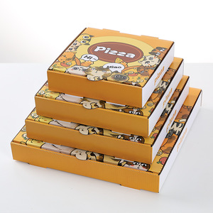 Caja para <span class=keywords><strong>Pizza</strong></span> de Cartón de 6, 9, 10 y 12 Pulgadas, con Logotipo Personalizado Impreso, Laminada, de Cartón Corrugado de Grado Alimenticio, Desechable - Product Image 5