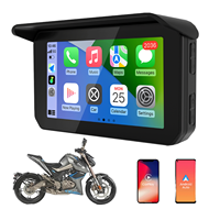 Portable 5 pouces HD GPS voiture intelligente moto Navigation CarPlay/Android Auto IP67 étanche batterie intégrée Android OS 1 an