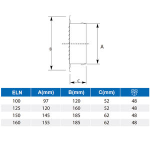Piezas de sistema HVAC, difusor de ventilación de rejilla de ventilación de sofito de aire de escape de acero inoxidable, cubierta de secador de <span class=keywords><strong>ventilador</strong></span> redondo exterior - Product Image 2