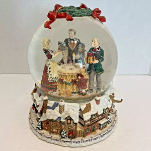Traditionnel Charles Dickens patrimoine un chant <span class=keywords><strong>de</strong></span> Noël Musical boule à neige Westland vacances noël résine fait à la main ornement <span class=keywords><strong>de</strong></span> bureau - Product Image 1