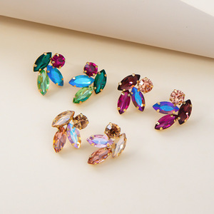 2026 Hot Selling Exquisite Light Luxury Color Geometric <b>Stud</b> <b>Earrings</b> Simple Popular Design Women's <b>Earring</b> Fashionable Jewelry - Product Image 1