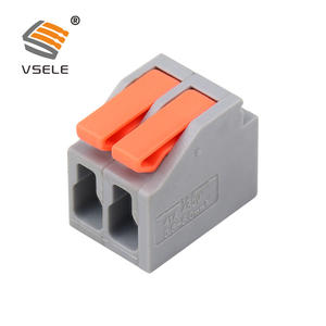 Conector <span class=keywords><strong>de</strong></span> Cable <span class=keywords><strong>de</strong></span> Empalme <span class=keywords><strong>de</strong></span> 2 Pines <span class=keywords><strong>y</strong></span> 2 Cables, 2 <span class=keywords><strong>Puertos</strong></span>, Una Entrada <span class=keywords><strong>y</strong></span> Una Salida, 250V, 32A, 10mm, Fácil Operación por Empuje - Product Image 2