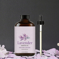 Huile Essentielle de Lavande, Benjoin et Myrrhe Wenyuan 4 Fl Oz, 100% Pure et Naturelle, Distillée à la Vapeur, pour Diffuseur, Aromathérapie, Massage Corporel et Bougies
