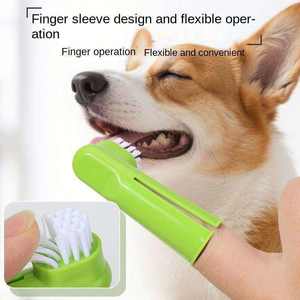 Brosse à dents <span class=keywords><strong>pour</strong></span> animaux de compagnie en gros à prix abordable, brosse à doigts <span class=keywords><strong>pour</strong></span> le nettoyage des dents, outil de toilettage <span class=keywords><strong>pour</strong></span> chats - Product Image 2