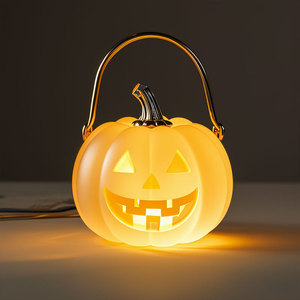 Pumpkin Shape Led Light <b>Battery</b> <b>Operated</b> Halloween Decoration Indoor Plastic Craft Lamp - Product Image 1