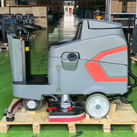 Autolaveuse autoportée S5 avec double brosse, efficacité 6500 m²/h, réservoir 138 L, machine à batterie pour supermarchés et centres commerciaux