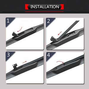 Limpiaparabrisas híbridos tipo U de alta calidad Premium, accesorios para coche con vida útil extendida para CLK Q7 Corolla Defender Sportage - Product Image 2