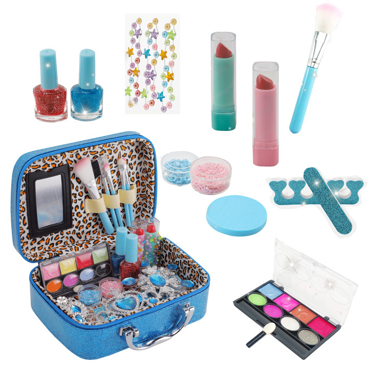 Детский набор для макияжа для девочек принцесса реалистичная моющаяся наряд ролевые игры косметические игрушки набор зеркал