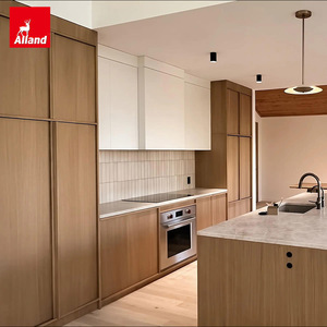Alland Tam Set MDF Premium Wabisabi Özel Ölçüye Kesilmiş Melamin Mutfak Evolution Meşe Kaplama Ahşap Mutfak Dolapları - Product Image 4