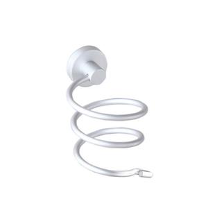 Soporte para Secador de Pelo Saint Ruijia, Montado en la Pared, de Aluminio Blanco Mate, Accesorio de Baño con Ganchos - Product Image 5