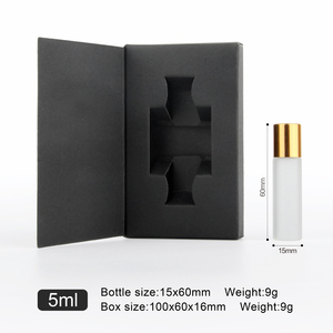 SUMEEAR botol rol es bentuk datar <span class=keywords><strong>5ml</strong></span> kotak hadiah botol <span class=keywords><strong>Roll</strong></span>-<span class=keywords><strong>on</strong></span> parfum kaca es dapat diisi ulang untuk pengujian sampel aroma - Product Image 2