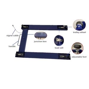 Veidt Wiegen U-Form 2000kg CE OIML-zugelassenes U-Träger-Paletten profil Wiegen von Form waagen U-förmige Boden waage mit A12E - Product Image 5