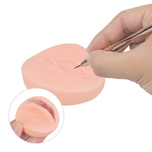 Alat tato 3D 2 mata dengan 1, alat latihan Makeup silikon lembut pengganti kulit permanen untuk latihan manekin cetakan - Product Image 2