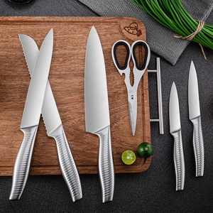 Couteaux en gros en acier inoxydable, ensemble exclusif japonais personnalisé de 7 pièces, ensemble de couteaux à viande pour la cuisine avec boîte à couteaux - Product Image 4