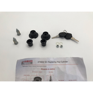 Kit de remplacement de cylindre de clé YAMAHA XT660Z SC avec clés et accessoires - Product Image 1
