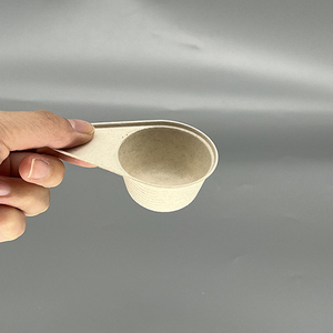 Pfas Free Eco Friendly Biodegradable Compostable Bagazo de caña de azúcar Papel desechable Leche en polvo y proteína Cuchara en polvo - Product Image 2