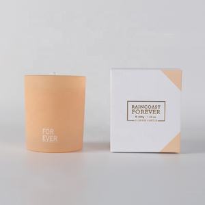 Raincoast 2022 Luxe 200g Verre Teinté Bougie Parfumée Pot de Marque Privée Nouveau Design Cire de Soja pour Noël et Pâques - Product Image 1