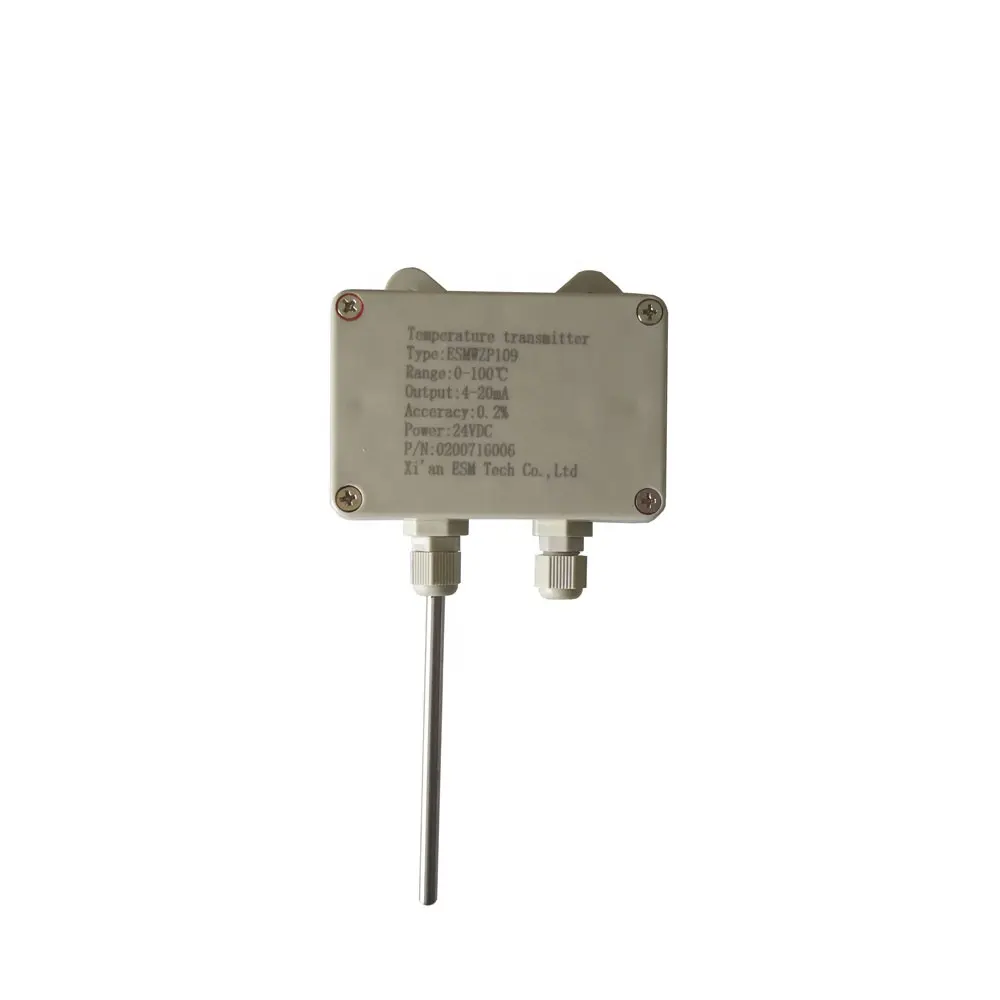 Transmissor de temperatura esmwzp109 4-20ma, transmissor de temperatura montado na parede para pt100 rtd