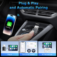 Adaptador Carplay inalámbrico con cable Android Auto Smart Dongle 2 en 1 para Volvo Benz Cadillac Lexus Buick Benz Audi Mazda VW Kia