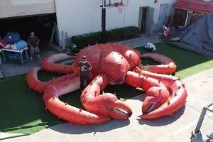 سلطانة عملاقة قابلة للنفخ نابضة بالحياة مخصصة 6mW 20ft نموذج سلطانة قابلة للنفخ واسعة للإعلان في الهواء الطلق سلطانان أحمر اصطناعي - Product Image 6