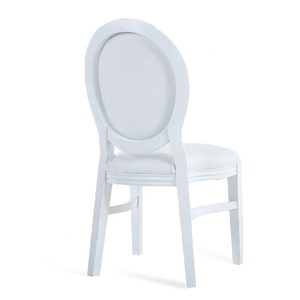 Nuevo Producto nórdicos avanzada respaldo relajarse blanco moderno de cuero de la PU <span class=keywords><strong>Silla</strong></span> de comedor - Product Image 4