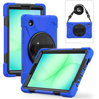 Coque de protection antichute en silicone robuste et PC pour tablette Samsung Galaxy Tab A9 A11 8,7 pouces 2023, avec support enfant sécurisé, vente en gros