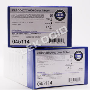 Demi cartouche cachée de panneau de <span class=keywords><strong>Fargo</strong></span> 45114 YMCKO avec le rouleau de nettoyage-350 Images Série d'imprimante DTC4000 - Product Image 1