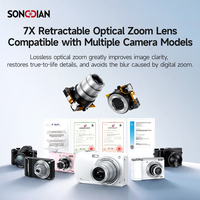 Modul Lensa Optik Dapat Ditarik AF Motor Ganda Zoom Optik 7X 4.74-31.14Mm untuk Kamera Digital Kompak CMOS 1/2.33 Inci