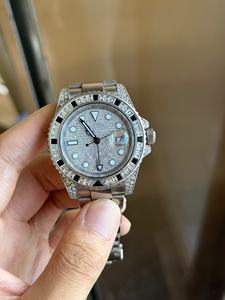 Montre mécanique automatique pour homme de qualité supérieure sertie de diamants - Montre Morgan en diamants, vente en gros de montres de luxe - Product Image 3