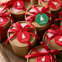 Biglietto di Natale Personalizzato 2026 con Logo, Etichetta Natalizia Europea di Alta Gamma, Mini Biglietto Regalo Natalizio in Stile Cartoon