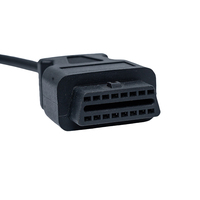 Cable Conector OBD2 Macho a Hembra Linkyou de 24V Negro, Compatible con OBD1/OBD2 de 8 Pines para Camiones 1987-2005, Herramienta de Diagnóstico