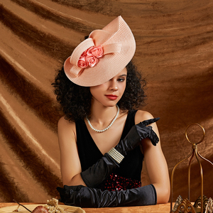 Hot Bán Cao Cấp Fascinators <span class=keywords><strong>Hat</strong></span> Cho Phụ Nữ Derby Đám Cưới Rơm Fascinator Trà Đảng Cô Dâu Headband Với Clip Nữ Phụ Nữ Phụ Nữ Phụ Nữ - Product Image 4