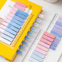 Bloc de notas de Color bonito japonés, pegatinas de índice autoadhesivas, Bloc de notas de papelería Retro, 200 hojas
