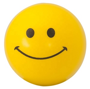 Pelota de Espuma Suave y Agradable al Tacto con Cara Sonriente, Juguetes de Espuma, Pelota Antiestrés, Regalos Promocionales - Product Image 1